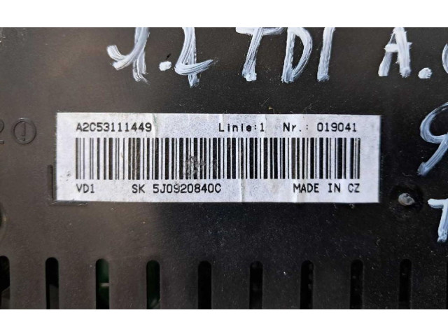 Панель приборов 5J0920801BKD0   Skoda Fabia Mk3 (NJ)       