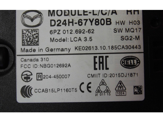 Генератор D24H67Y80B   Mazda CX-3      