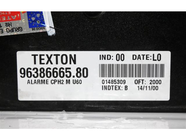 Блок управления 9638666580   Peugeot 806