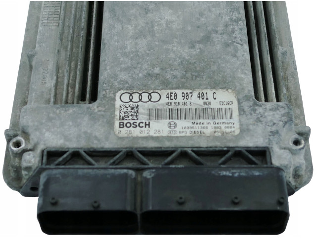 Řídící jednotka 4E0907401C, 0281012281   Audi A8 S8 D3 4E 2005