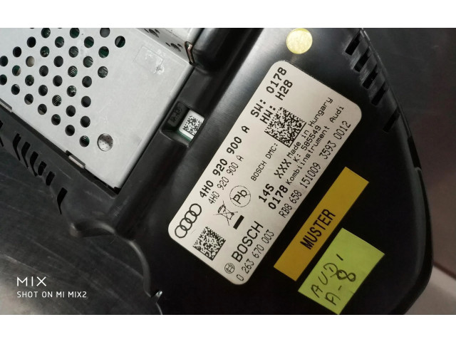 Přístrojová deska  Audi A8 S8 D4 4H 2013 4H0920900A  