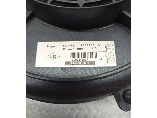 Вентилятор печки 290924880R, A4535000600 Renault Twingo III