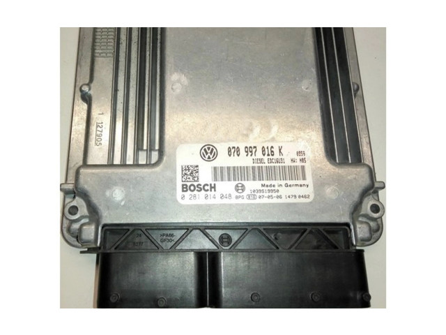 Блок управления двигателем Блок управления 070997016K, 0281014048   Volkswagen Transporter - Caravelle T5