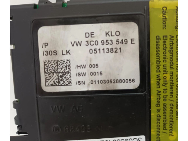 Блок управления двигателя 3C0953549E Volkswagen PASSAT