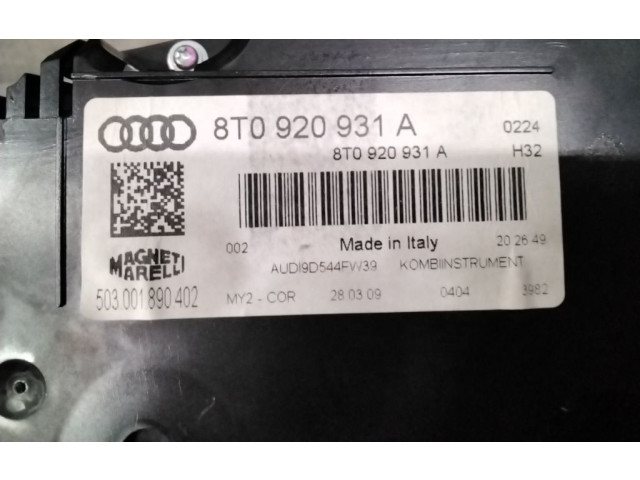 Přístrojová deska Audi A5 8T 8F 2009 8T0920931A