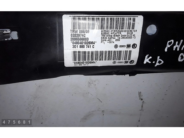Боковая подушка безопасности 3D1880741C Volkswagen Phaeton