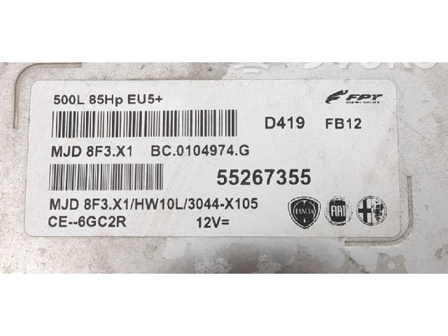 Блок управления впрыском 55267355, 55267355 Fiat 500L