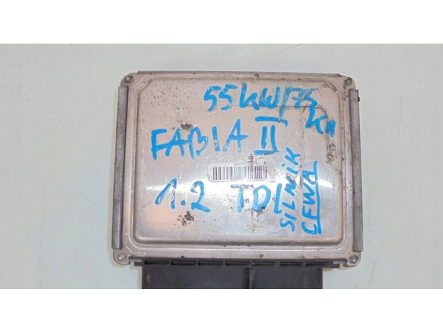 Блок управления двигателя 03P906021AN, 28395189 Skoda Fabia Mk2 (5J)