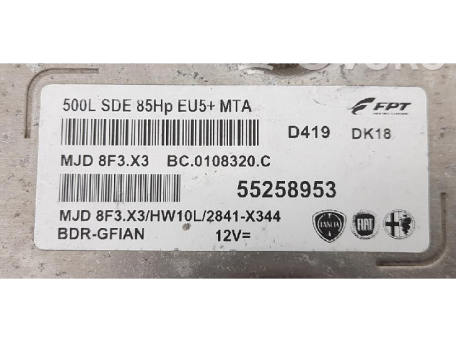 Блок управления впрыском 55267355, 55258953 Fiat 500L