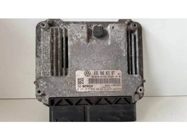 Блок управления двигателя 03G906021QT, 0281015026   Skoda Superb B6 (3T)
