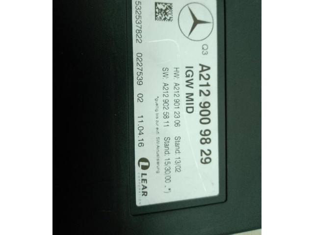 Блок управления A2129009829 Mercedes-Benz GLE (W166 - C292)