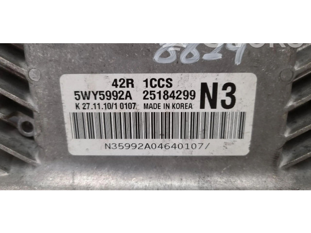 Блок управления двигателем Блок управления 25184299, 25184299   Chevrolet Astra