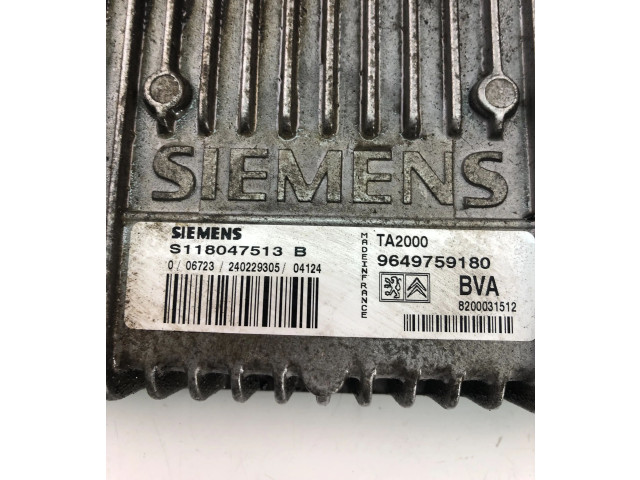 Блок управления коробкой передач 9649759180, S118047513B Citroen Xsara