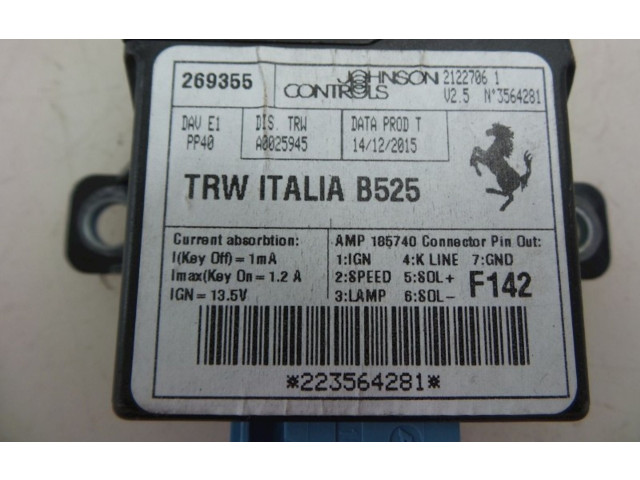 Подушка безопасности в сиденье 269355, 223564281 Ferrari 488 Pista