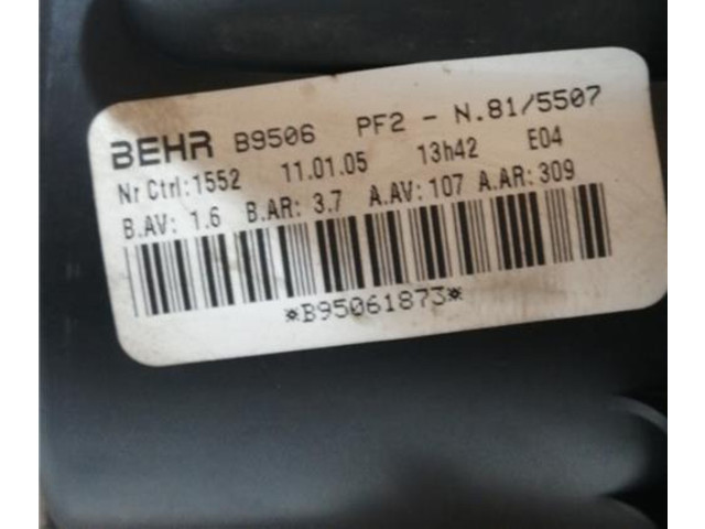 Вентилятор печки 7701062226, b9506 Renault Clio III