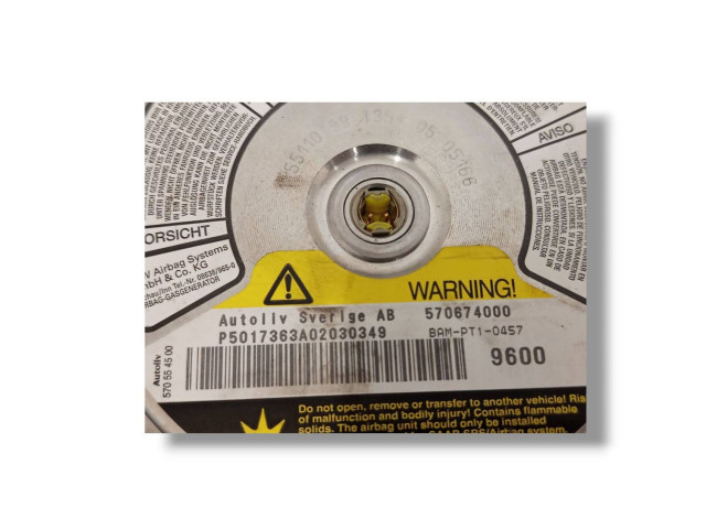 Подушка безопасности водителя 4616025, 570674000 Saab 9-5