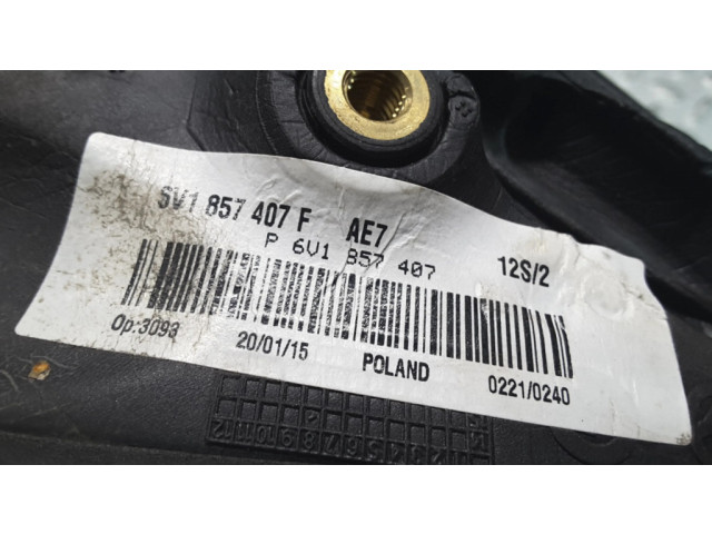 Зеркало электрическое левое Skoda Fabia Mk3 (NJ) 2015-2021 года