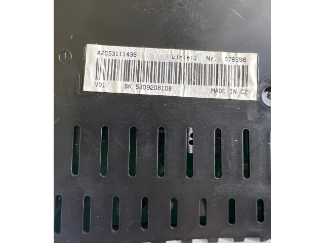 Панель приборов 5J0920810B Skoda Fabia Mk2 (5J)