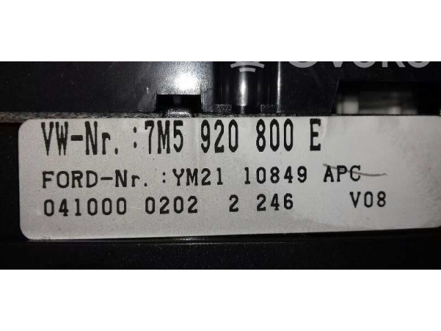 Панель приборов 7M5920800E, 110080036006 Ford Galaxy