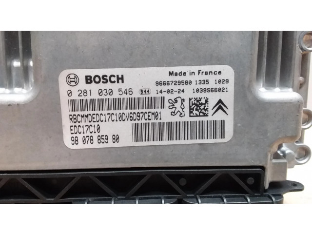 Řídící jednotka 9666729580, 0281030546 Citroen Berlingo 2014