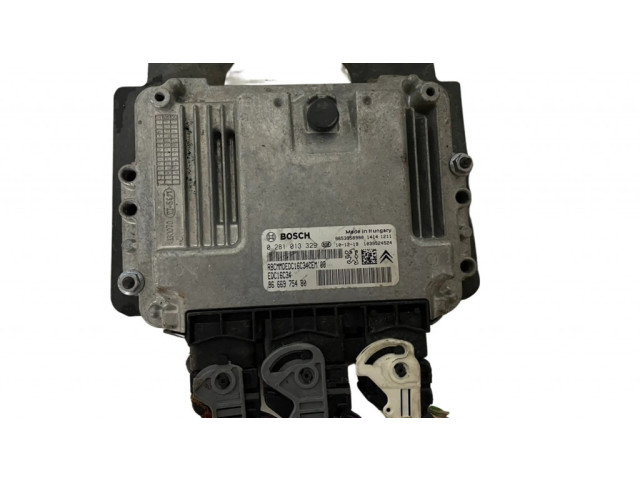 Řídící jednotka 0281013329, 9666975480   Citroen Berlingo 2010
