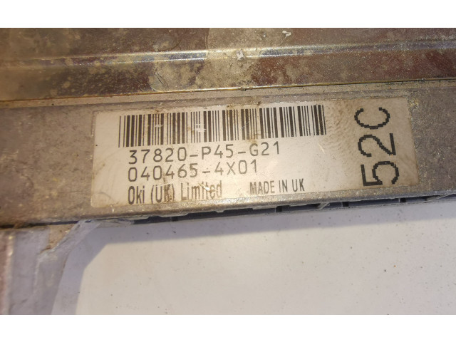 Блок управления двигателя 37820P45G21, 0404654X01 Honda Accord