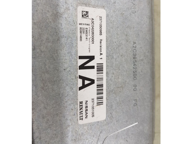 Блок управления двигателя 237105098S, 237105100S Dacia Duster