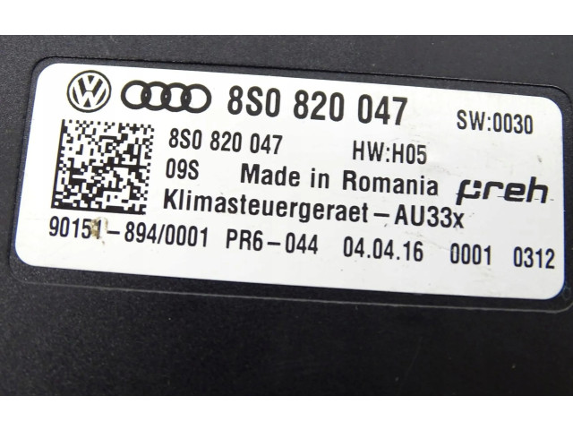 Блок управления 8S0820047 Audi TT TTS RS Mk3 8S