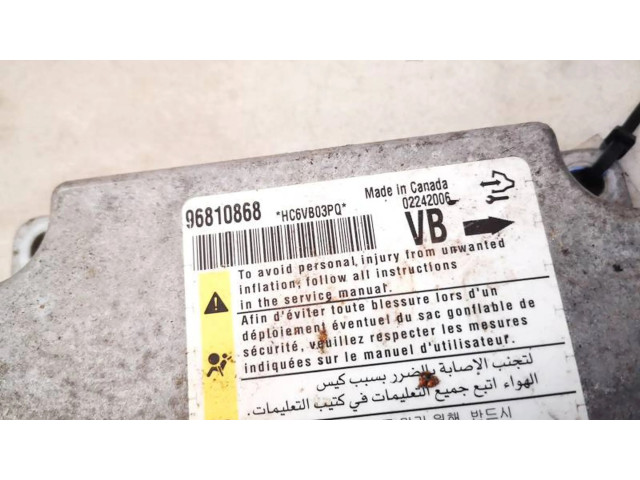 Блок подушек безопасности 96810868, 02242006 Chevrolet Captiva