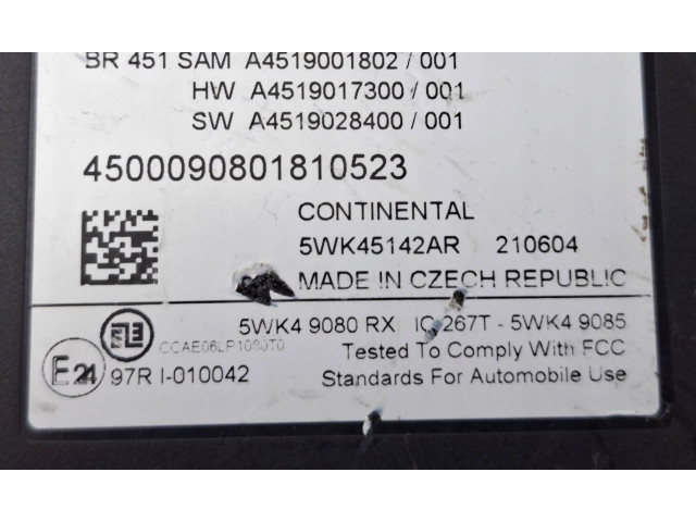 Pojistková skříňka A4519001802 Smart ForTwo II 2010