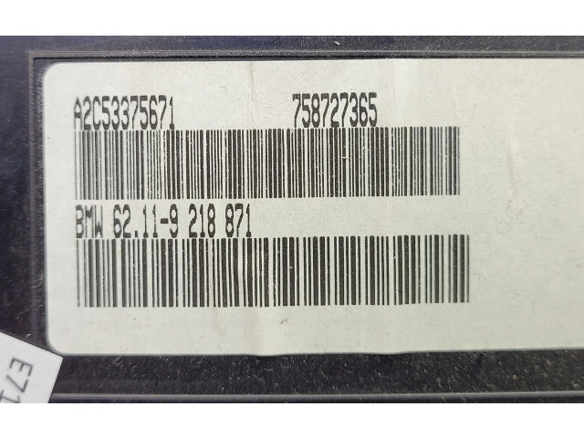 Přístrojová deska BMW X6 E71 2014 6210-9236834, 9218871