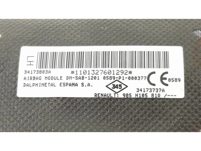 Подушка безопасности двери 985H10581R, 985H17421R Dacia Sandero