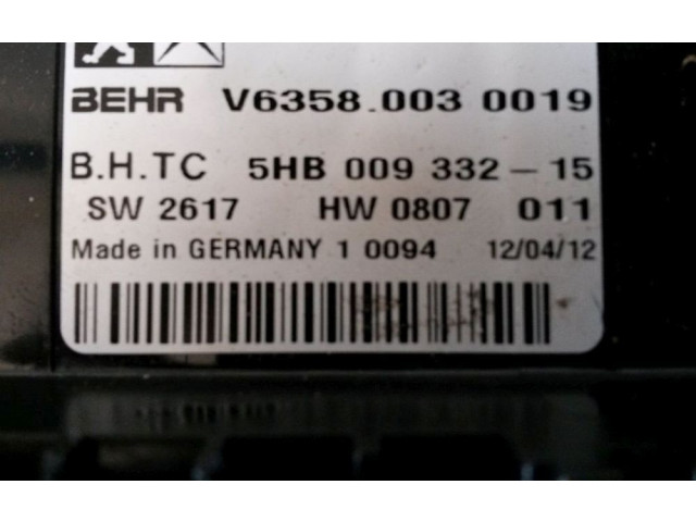 Блок управления климат-контролем 96715288ZD, 96715288ZD   Citroen C5