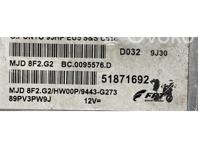 Řídící jednotka 51871692, 51871692 Fiat Punto Evo 2010