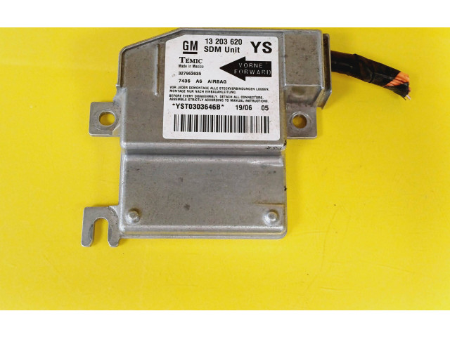 Блок подушек безопасности 13203620   Opel Meriva A