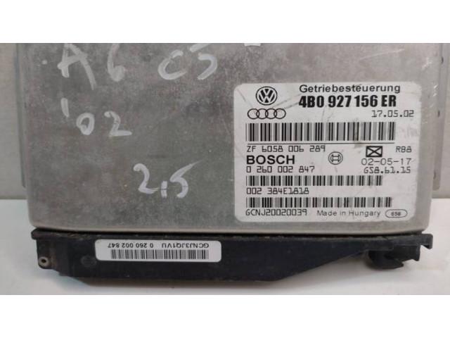 Блок управления коробкой передач 4B0927156ER, 6058006289   Audi A6 S6 C5 4B