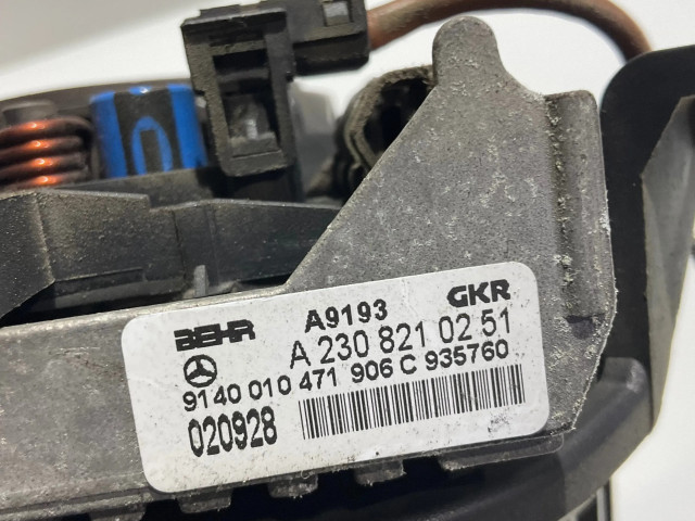 Вентилятор печки    A2308210251, 2308210251   Mercedes-Benz E W211