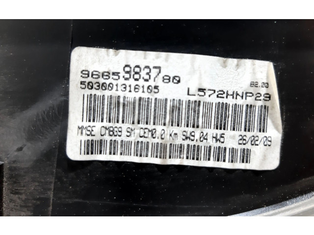 Přístrojová deska Citroen Berlingo 2008 9801642280