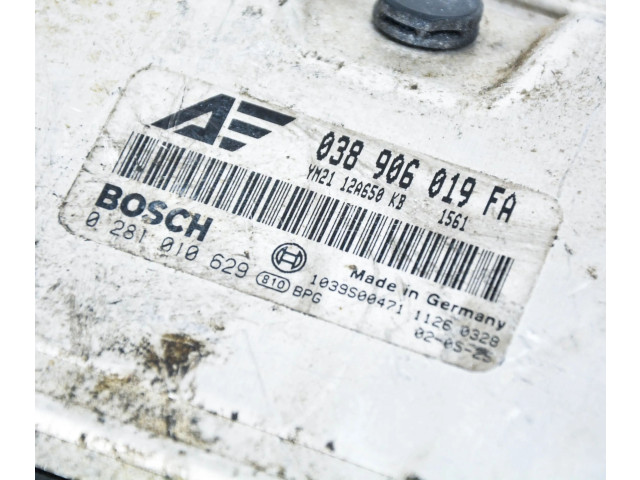 Блок управления двигателем Блок управления 0281010629, 038906019FA Ford Galaxy