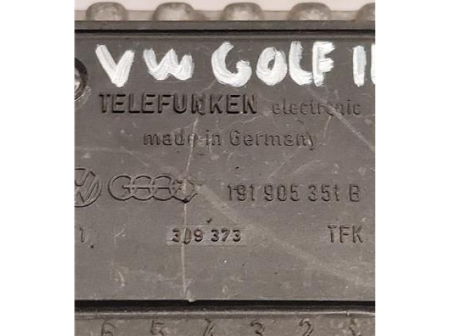 Блок управления двигателя 191905351B Volkswagen Golf II