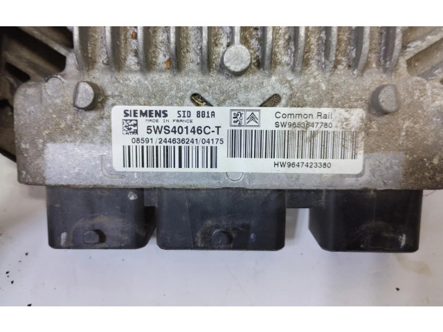 Блок управления двигателем Блок управления 9653647780 Peugeot Partner