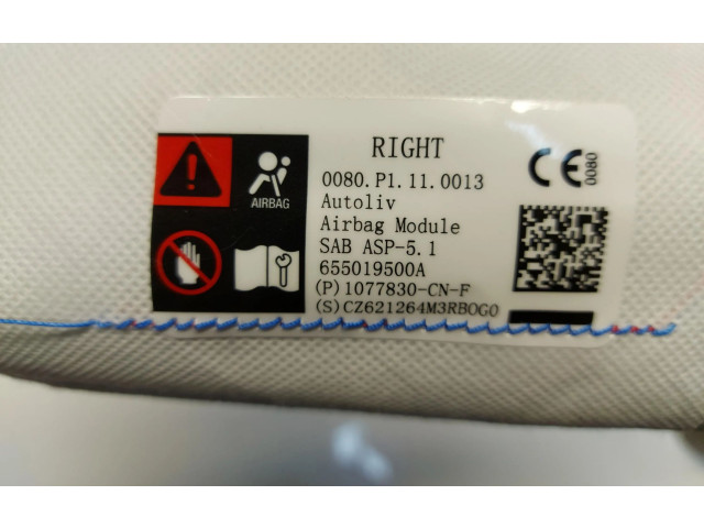 Подушка безопасности в сиденье 1077830-CN-F Tesla Model 3