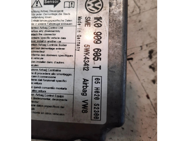Блок подушек безопасности 1K0909605T, 5WK43412 Volkswagen Golf Plus