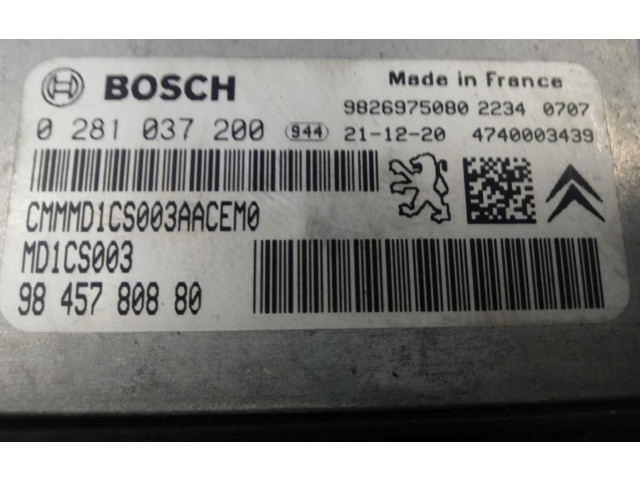 Блок управления двигателем Блок управления 9845780880   Opel Combo D