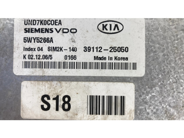 Блок управления двигателя 5WY5266A, 391225050   KIA Carens I