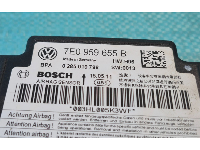 Блок подушек безопасности 7E0959655B, 0285010798   Volkswagen Caddy