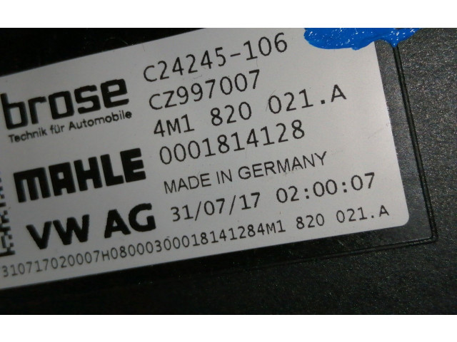 Вентилятор печки 4M1820021A, 0001814128 Audi A4 Allroad B9