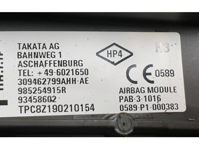 Подушка безопасности пассажира 985254915R, 93458602   Renault Trafic III (X82)