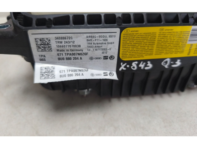 Подушка безопасности пассажира 8U0880204A Audi Q3 8U