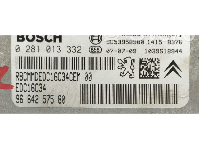 Řídící jednotka 0281013332, 0281013332 Peugeot 307 2007